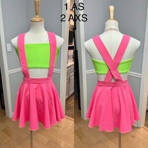 Pink/green dance costume